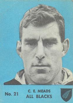 1968 Playtime Rugby Gum Famous Rugby Players - Blue #21 Colin Meads Front